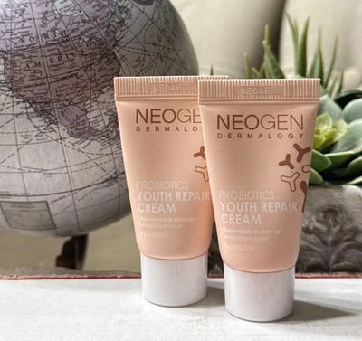 2X NEOGEN DERMALOGY PROBIOTICS YOUTH REPAIR CREAM Travel Size 15g/.52oz. - Image 1 of 4