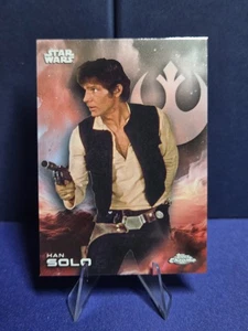 2025 Topps Chrome Star Wars Rainbow Refractor Han Solo #58🔥💎 - Imagen 1 de 4
