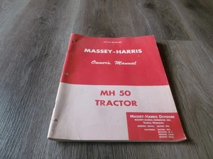 VINTAGE MASSEY HARRIS MH 50 TRACTOR OWNER'S MANUAL OPERATION BOOKLET - Picture 1 of 4
