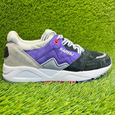 Karhu Aria 95 Niñas Talla 5.5Y Negro Púrpura Gris Atlético Gamuza Zapatos Tenis Foto 1 de 4