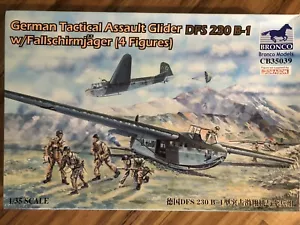 1/35 Bronco DFS 230 B-1 GERMAN TACTICAL ASSAULT GLIDER w/Fallschirmjager Kit NEW - Picture 1 of 1