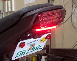 Honda Grom MSX125 SS Fender Eliminator Kit w/ Red LED Turn Signal Light Bar; S - Picture 1 of 5