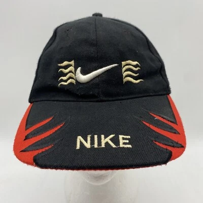 🔥RARE🔥VINTAGE NIKE SHARK TOOTH STRAP BACK HAT CAP 🔥PRICE DROP🔥🔥 - Image 1 of 4