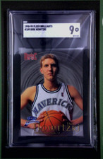 1998-99 FLEER BRILLIANTS 109 DIRK NOWITZKI ROOKIE CARD SGC 9 MINT