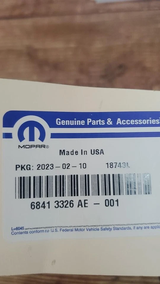 Novo em folha Mopar 68413326AE fonte de combustível e linha de vapor para 2021 Jeep Wrangler - Imagem 1 de 2