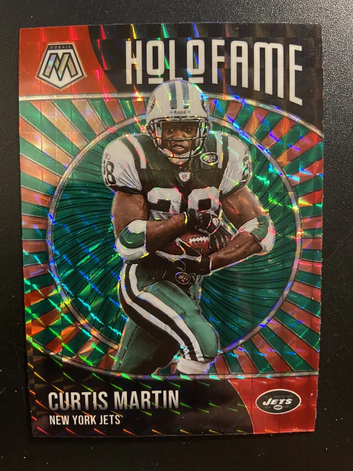 2021 Panini Mosaic HoloFame Green Curtis Martin #19 HOF Jets - Image 1 of 2