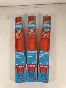 Hot Wheels Track Builder Straight Track 4 Pack 3ft + Orange Tracks Lot of 3 - Bild 1 von 4