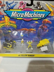 Micro Machines Mighty Morphin Power Rangers Set #4 YELLOW RANGER Galoob 1994 NEU - Bild 1 von 4