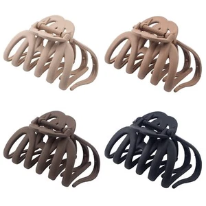 4 PCS 3.5'' Octopus Claw Clips Strong Hold for Thick Long Hair Matte Jaw - Picture 1 of 7