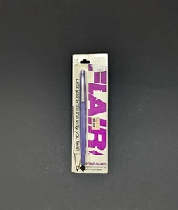 Vintage 1978 FLAIR Ink Pen PURPLE Ink Advertising NIP Point Guard Sealed Retro - Picture 1 of 4