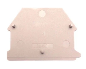 DIN Rail Terminal Block End Covers 50 Quantity Dinkle DK4NC for DK2.5N and DK4N - Picture 1 of 3