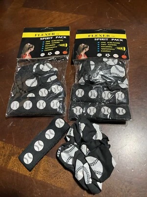 3 Softball Tshirt Shoulder Flexer & Scrunchie Black - Image 1 of 2