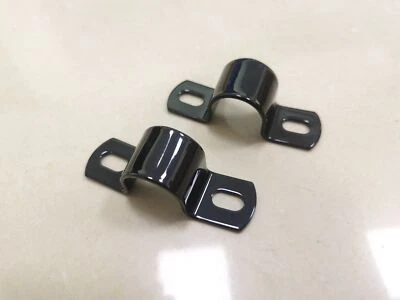 Black Rear Fender Mount U-Clamp For Harley UL 1938-1947 EL FL Hydra Glide FLEF - Image 1 of 4