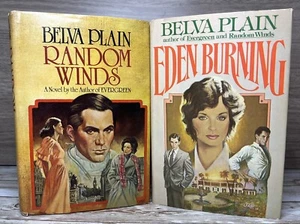 Belva Plain, Lot of 2 ~ Book Club Edition w/DJ ~ Eden Burning & Random Winds - Bild 1 von 22