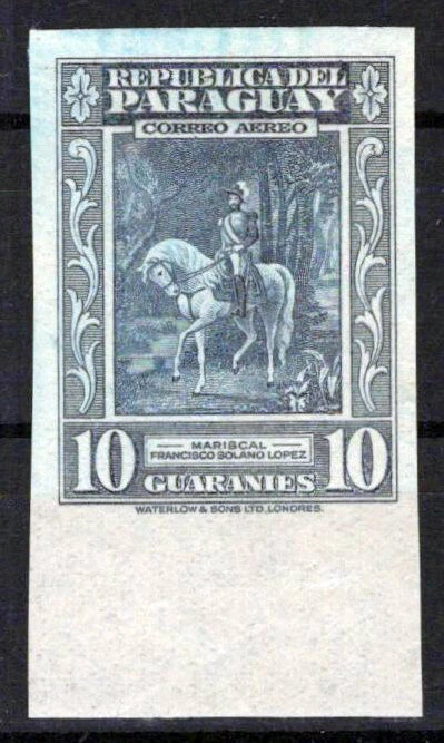 Paraguay C146 MNH Imperf Correo Aéreo Caballos Militar Equino Zayix Estampillas 0125M0210M Foto 1 de 1