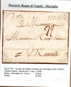 1774 NAPOLI PER MARSIGLIA - Foto 1 di 3