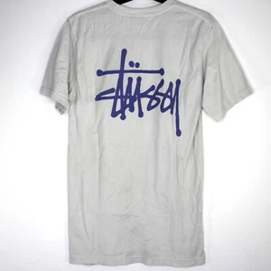 Camiseta Stussy Para Hombre Pequeña Alargada Deletreada K612 - Imagen 1 de 5