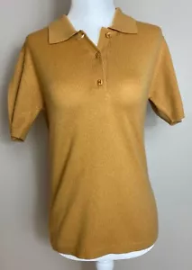 CHANEL Short Sleeve Ribbed Cashmere Sweater 40 - Picture 1 of 8