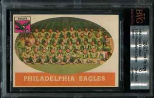 1958 Topps Football 109 Philadelphia Eagles Vault File Copy COA 1-2 BVG - Picture 1 of 3