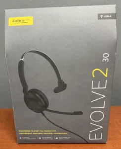Jabra Evolve2 30 Wired Mono Headset USB Type-A 23089-889-979 NEW - Picture 1 of 3