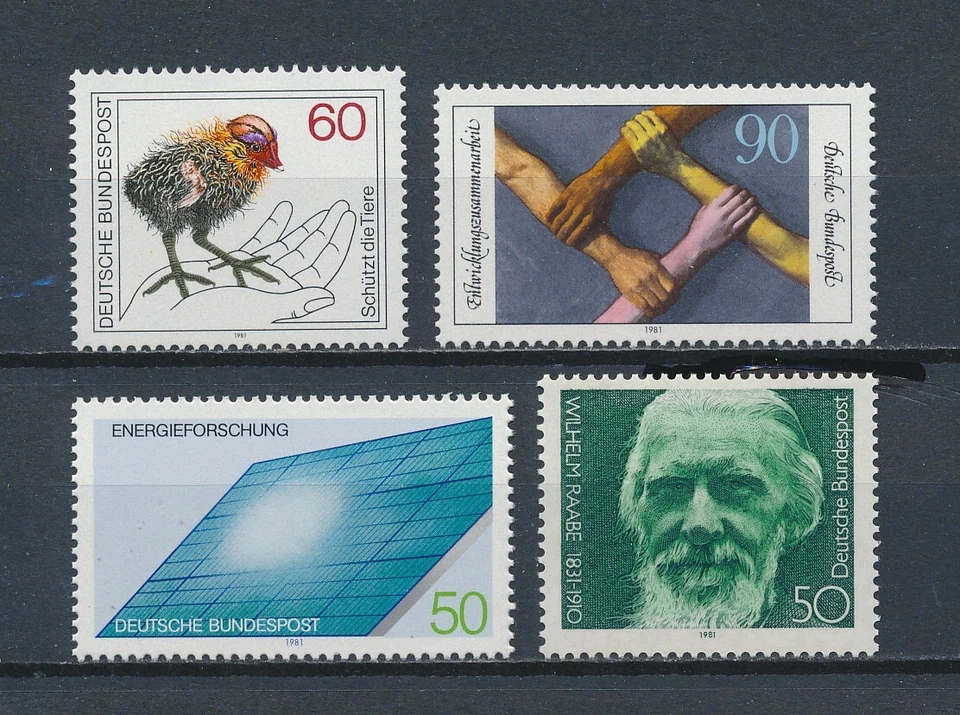 Germany     1354-7 MNH, Single Issues from 1981 - Image 1 of 1