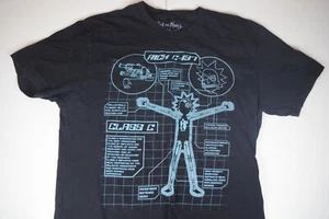 Camiseta Ripple Junction Para Hombre Talla M Rick and Morty Gráfica Manga Corta Negra - Imagen 1 de 4