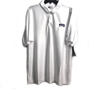 Men's TCU Polo Jersey Horned Frogs Collegiate College Size XL (46-48) Russell - Picture 1 of 5