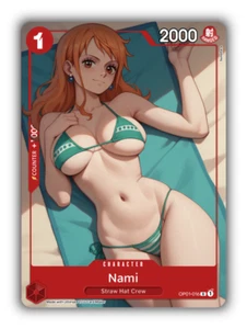 Nami Trading Card - Sexy Adult Anime Waifu Custom Made | One Piece Custom Card - Picture 1 of 4