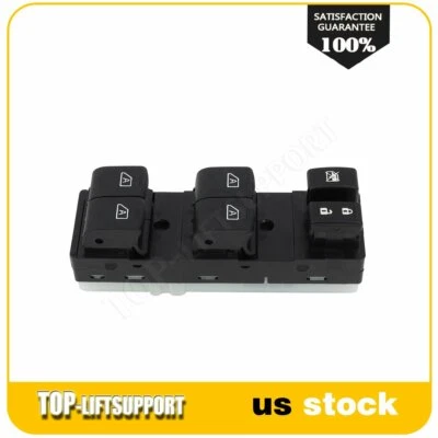 Interruptor de controle de janela dianteiro driver lateral compatível com 2007-2008 Infiniti G35 Sedan novo - Imagem 1 de 4