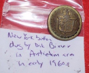 Nice Antietam dug New York coat button
