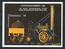 1992 - DOMINICA - LOTTO/19908 - TRENO ROCKET - FOGLIETTO NUOVO