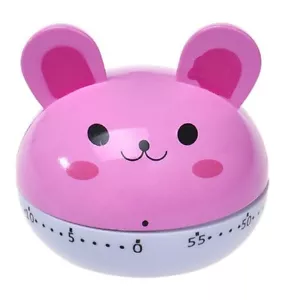 PINK BUNNY #1 Mechanical 55 Minute Final Timer Minute ALERT Countdown USA Seller - Picture 1 of 12