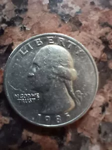 1985 P George Washington Quarter Error Coin DDOR Off Center All Kinds Of Errors - Picture 1 of 8