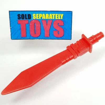 Vtg Transformers G1 Grimlock SWORD original red dinobot weapon accessory part - Image 1 of 4