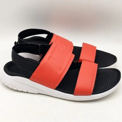 Sandalias Nike Tanjun para mujer talla 10 rojas blancas negras correa de gancho y bucle 882694-800 Foto 1 de 4