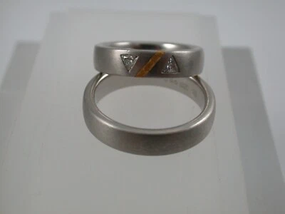 schwere Trauringe Platin 950 / Gelbgold 750 Johann Kaiser Hainbung - Bild 1 von 4