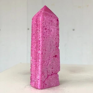 318g Natural Red Corundum Mineral Spirits Ruby Wand Point Quartz Crystal W715 - Picture 1 of 14