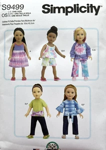 Simplicity  Pattern  S9499 18" Doll Clothes   Mix & Match - Picture 1 of 2