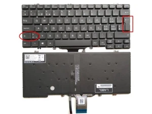 SWISS Backlit Laptop Keyboard for Dell Latitude 7300/5300/5310/2-in-1 0FPMHK - Picture 1 of 5