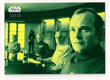 2018 STAR WARS A NEW HOPE BLACK AND WHITE #35 THE IMPERIAL CONFERENCE #/99 GREEN
