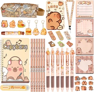 Stationery Set,Cute Capybara School Supplies,Kawaii Stationery Birthday Gifts - Picture 1 of 12