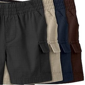Toddler Jumping Beans Boys ONE Navy Blue Cargo Pull-On Shorts Elastic Waist Band - Picture 1 of 2