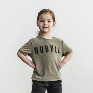 NWT NOBULL Unisex Kid’s Tee - Small - Army - Picture 1 of 6