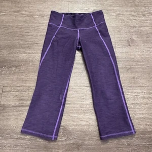 Lululemon Leggings Womens 4 Purple Capri Ladies 26x20 Yoga Loungewear Workout - Picture 1 of 13