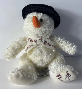 Peace Schneemann Feiertag festlich Russ Beery Plüsch 10 Zoll - Bild 1 von 14