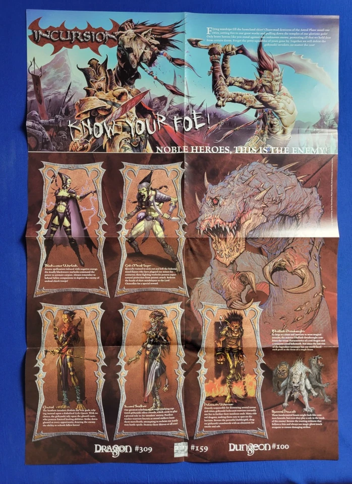 Incursion Poster (Double-Sided) - AD&D D&D - Image 1 of 2