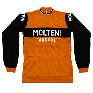 MAGLIA MOLTENI Manica Lunga Ciclismo Vintage Cycle Jersey Made In Italy - Bild 1 von 7