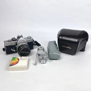 Minolta SR-1s Silver SLR 35mm Camera Bundle w/ Rokkor PF f/1.7 55mm Lens + More! - Picture 1 of 22
