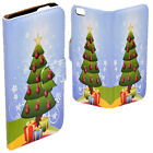 For Huawei Series - Christmas Tree Theme Print Wallet Mobile Phone Cover #1