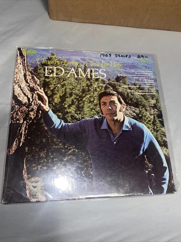 Ed Ames  A Time For Living  A Time For Hope New SEALED vinyl LP record 1969 - Image 1 of 3